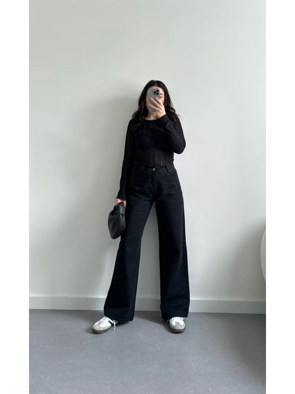 ZR model taşlı jean