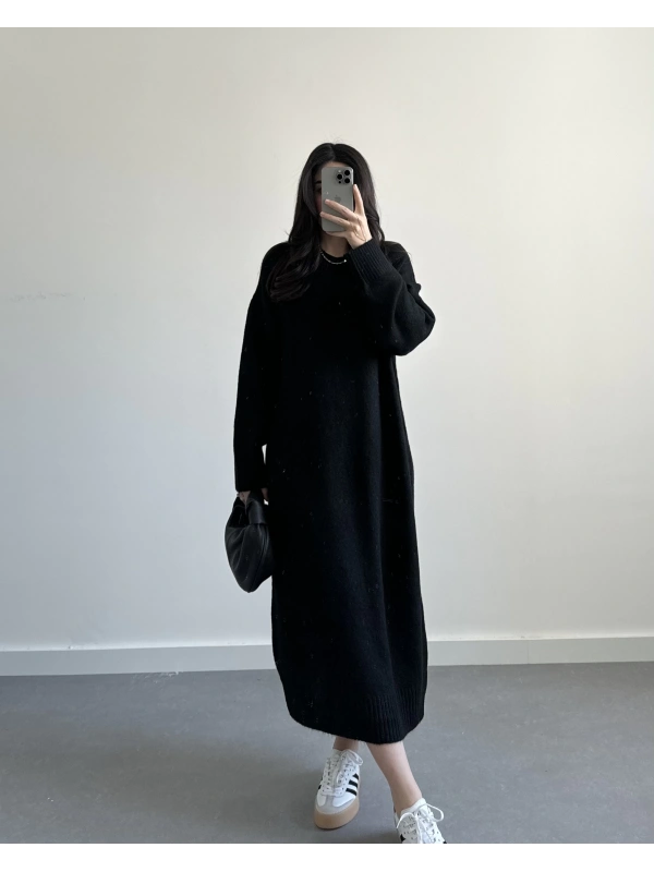 ZR SİYAH PREMİUM TRİKO ELBİSE