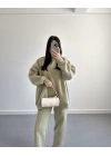 3 İPLİK ŞARDONLU PREMİUM SWEAT TAKIM YEŞİL