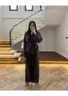 KAHVE KİMONO TAKIM -7041-4044