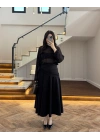 SİYAH ŞAL DETAY ETEK