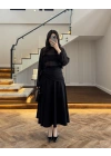 SİYAH ŞAL DETAY ETEK