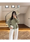 HAKİ DÜĞMELİ PİLELİ GÖMLEK HAKİ -2247