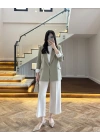 HAKİ ÇİZGİLİ ASTARLI CEKET- 7627