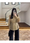 OLİVE TRANSPARAN CEKET -5029