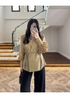 OLİVE TRANSPARAN CEKET -5029