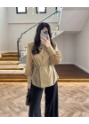 OLİVE TRANSPARAN CEKET -5029