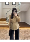 OLİVE TRANSPARAN CEKET -5029