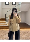 OLİVE TRANSPARAN CEKET -5029