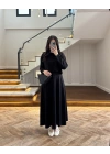 SİYAH MODAL İKİLİ ELBİSE -4064