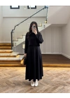 SİYAH MODAL İKİLİ ELBİSE -4064