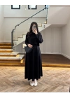 SİYAH MODAL İKİLİ ELBİSE -4064