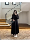SİYAH MODAL İKİLİ ELBİSE -4064