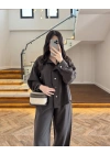 KAHVE PARÇALI BOMBER TAKIM -51324