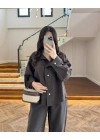 KAHVE PARÇALI BOMBER TAKIM -51324