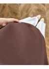 KAHVE SIRTI DANTEL DETAY TSHİRT- 1073