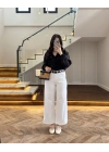 KEMERLİ BEYAZ JEAN