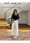 KEMERLİ BEYAZ JEAN
