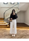 KEMERLİ BEYAZ JEAN