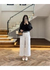 KEMERLİ BEYAZ JEAN