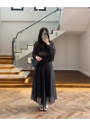 SİYAH PUANTİYELİ ŞİFON TAKIM-263215