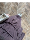 KAHVE TENSEL NEVÜRLÜ BLUZ PANTOLON TAKIM-250483