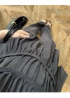 SİYAH TENSEL NEVÜRLÜ BLUZ PANTOLON TAKIM-250483