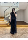 DENİM DÜŞÜK KOL YELEK PANTOLON TAKIM-260982