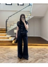 DENİM DÜŞÜK KOL YELEK PANTOLON TAKIM-260982