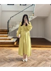 GÖMLEKLİ YAĞ YEŞİL ELBİSE-60629