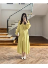 GÖMLEKLİ YAĞ YEŞİL ELBİSE-60629