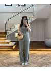HAKİ ASİMETRİK TEK OMUZ BLUZ TAKIM-267330
