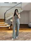 HAKİ ASİMETRİK TEK OMUZ BLUZ TAKIM-267330