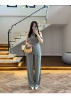 HAKİ ASİMETRİK TEK OMUZ BLUZ TAKIM-267330