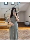 HAKİ ASİMETRİK TEK OMUZ BLUZ TAKIM-267330