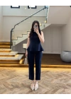 LACİVERT BLUZ PANTOLON TAKIM-260883