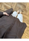 KAHVE PİLELİ GÖMLEK-263230