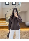KAHVE PİLELİ GÖMLEK-263230