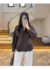 KAHVE PİLELİ GÖMLEK-263230