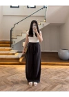 KAHVE YÜKSEK BEL MODAL PANTOLON -3720