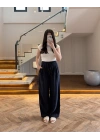 LACİVERT YÜKSEK BEL MODAL PANTOLON -3720