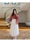 KİREMİT UÇUŞAN PELERİN BLUZ -5026