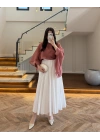 KİREMİT UÇUŞAN PELERİN BLUZ -5026