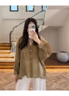 OLİVE TRANSPARAN SALAŞ GÖMLEK-5018