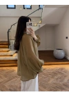 OLİVE TRANSPARAN SALAŞ GÖMLEK-5018