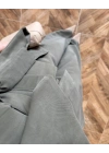 HAKİ BELİ KUŞAKLI YELEK PANTOLON TAKIM-580769
