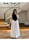 PUANTİYELİ BELDEN OTURAN ELBİSE-8707
