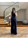 LACİVERT GOLD AKSESUARLI TULUM-580791