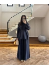 LACİVERT PİLELİ MODAL TAKIM-9093