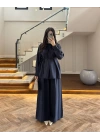 LACİVERT PİLELİ MODAL TAKIM-9093